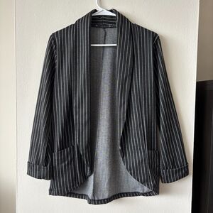 Calliope Gray Striped Blazer - Size XS